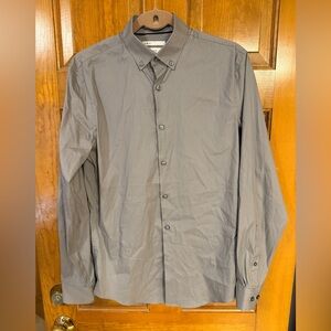 C2 by Calibrate Gray Dress Shirt